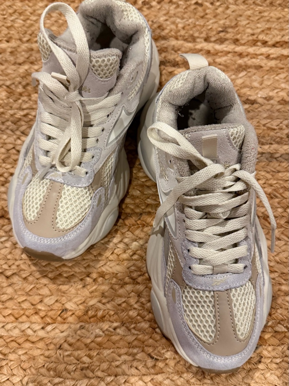 Reebok Beige & Cream Chunky Sneakers